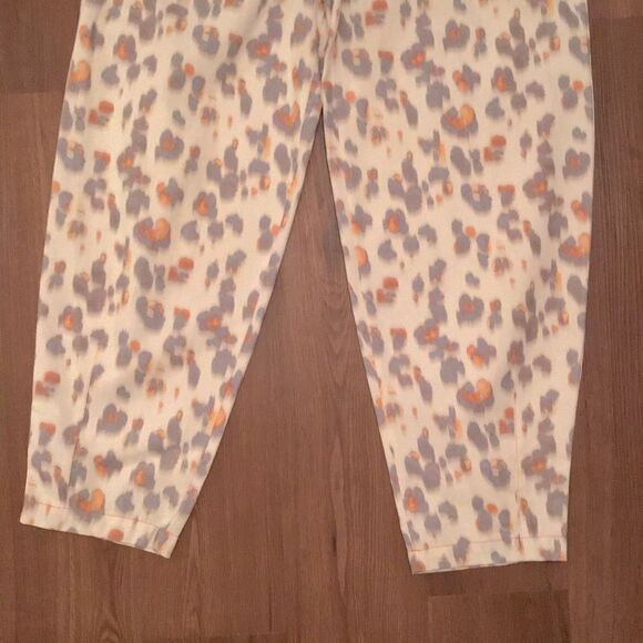 Nocturne Leopard Blue Orange Button Fly Straight Baggy NWT - Picture 3 of 6